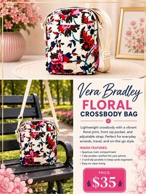 Vera Bradley Floral Crossbody Bag